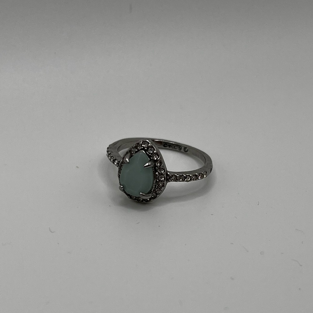 Teal Sequined Ring - Picture 3 of 3